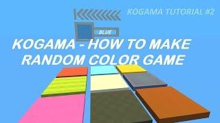 Kogama | How to make Random Color Game