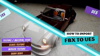 How to import FBX to Unreal Engine 5 with textures || Detailed Video