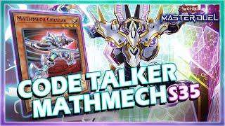 CODE TALKER MATHMECH RANKED GAMEPLAY SEASON 35 IN YUGIOH MASTER DUEL