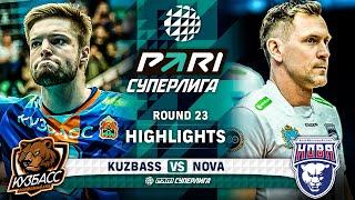 Kuzbass vs. Nova | HIGHLIGHTS | Round 23 | Pari SuperLeague 2024