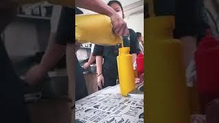 How to Pour Mustard into a Bottle!