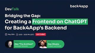 Creating a Frontend on ChatGPT for Your Back4App Backend!