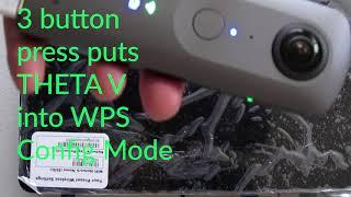 RICOH THETA V Client Mode Configuration with WPS