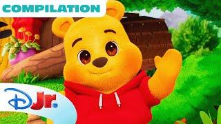 Winnie the Pooh Shorts | Playdate with Winnie the Pooh + Me & Winnie the Pooh Compilation |@disneyjr