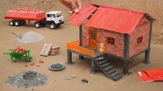 Diy Mini House Construction With Tin Roof & Balcony Science Project @sanocreator