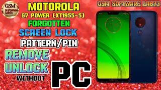 Motorola G7 Power Hard Reset|Motorola G7 Power Forgotten Screen lock Unlock without PC