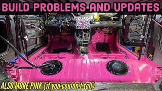 M54 M3 build Pink interior lights - BMW E46 full racecar weight reduction + custom interior update