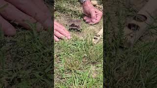 Primitive tool/fire demonstration at UCAN powwow 2024. Guntersville Alabama.