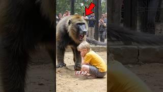 The boy who fell into the monkeys' nest regretted it 