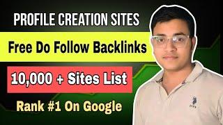 10,000 Free Dofollow Backlinks List | Do Follow Backlinks Sites | Off Page SEO