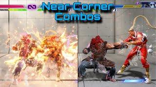 SF6: Akuma Near Corner Combos