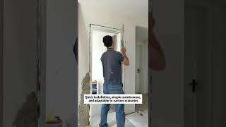 wpc wall panel invisible door installation. wpc wall panel factory. wpc wall panel supplier #wpc
