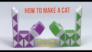 How To Make A Cat- 24 Pieces Magic Snake Puzzle