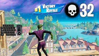 32 Elimination Solo Squad Win Aggressive Gameplay Full Game (Fortnite PC Keyboard)