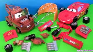 Cars 2 Gear Up and Go Lightning McQueen With Mater Buildable FunToys Review Disney Pixar