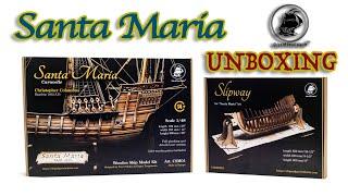 UNBOXING - Santa Maria + Stand - scale 1:48 (KIT made in Ukraine) - Ships of Pavel Nikitin