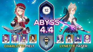 C5 Charlotte Melt & C6 Lynette Taser - Spiral Abyss 4.4 - Genshin Impact