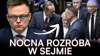 NOCNA ROZRÓBA W SEJMIE. POSŁOWIE SKOCZYLI SOBIE DO GARDEŁ. TAKIEJ AWANTURY JESZCZE NIE BYŁO