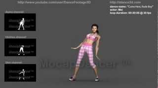 COME HERE, RUDE BOY- 3D dance Motion capture footage preview | animation loop video | by MocapDancer