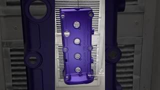K24 Skunk Racing Valve Cover in Wicked Purple by @ColumbiaCoatings #powdercoating #powdercoat #honda