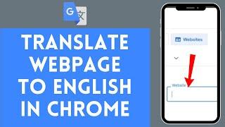 How to Translate Webpage to English in Chrome (2024)