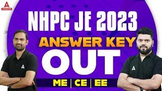 NHPC JE Answer Key 2023 Out | Breaking News NHPC JE Answer Key 2023 Out !