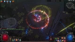 Path of Exile 3.13 Rolling Magma 1 hit awekened 9 Hunter