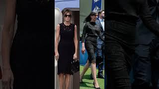 Melania Trump vs Usha Vance: Battle of Style Icons! ️ #shorts