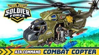 Soldier Force Light and Sound  Air Command Combat Copter Playset