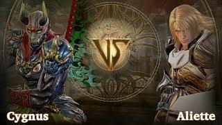 Cygnus (Yoshimitsu) vs. Aliette (Siegfried)