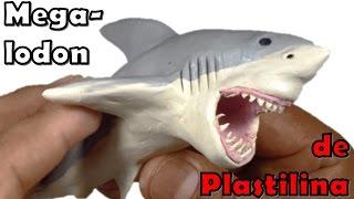  COMO HACER UN MEGALODON DE PLASTILINA PASO A PASO  MI MUNDO DE PLASTILINA - MY CLAY WORLD