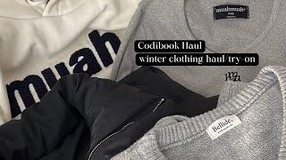 winter clothing haul/try-on! ft. codibook