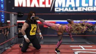 #WWE2K24 | Intergender Last one standing match | Carmella vs Cactus Jake | Wild Wednesday