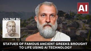 Statues Of Famous Ancient Greeks Brought To Life Using AI Technology