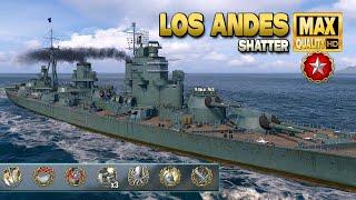 Battleship "Los Andes", excellent solo warrior - World of Warships