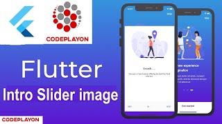 Flutter Intro Slider Image | flutter tutorial for beginners | Codeplayon