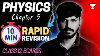 Magnetism & Matter in 10 mins  Ch 5 Physics Class 12 Boards 2024 | Score 70/70 Physics