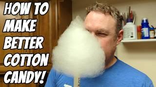 4 DIY Hacks for making better cotton candy with a cheap cotton candy machine