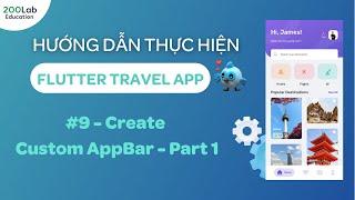 Flutter Tutorial 2022 for Beginners - Flutter Travel App #9 - Create Custom AppBar - Part 1