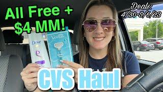 CVS Haul - All Free + $4 Money Maker! Easy Coupon Deals 4/30-5/6/23