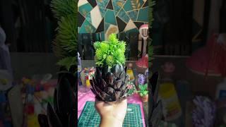 Diy flower vase  with disposable spoon #ytshorts