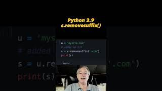 MODERN Python way to remove substring from end of string #python #shorts