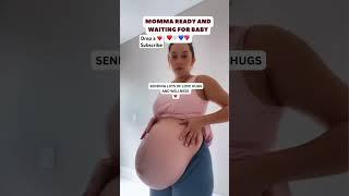 Strong momma waiting patiently to meet baby #shorts #shortsfeed #cutebaby #motherhood #pregnancyvlog