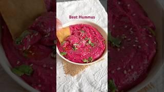 Beetroot Hummus (protein rich beetroot and chickpea dip)