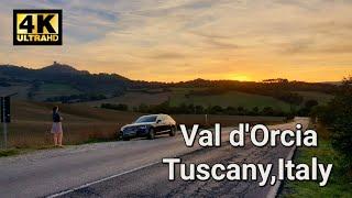 Val d´Orcia Tuscany Italy 4k