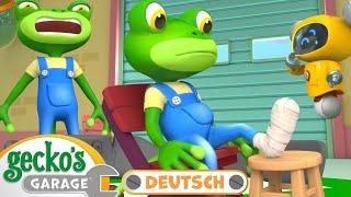 Geckos schmerzhaftes Ereignis | 90-minütige Zusammenstellung｜Geckos Garage Deutsch｜LKW für Kinder️