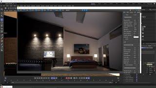 Corona Cinema 4D - 11 - Rendering an Interior, Render Elements, Bloom, Glare, LightMix, Post-Pro