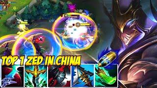 WILD RIFT CHINA TOP 1 ZED - THE BEST ZED PLAYER IN THE WORLD