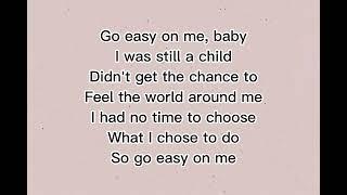 Adele - Easy On Me (Lyrics)