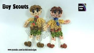 Rainbow Loom Boy Scout Action Figure/Charm - © Izzalicious Designs 2014
